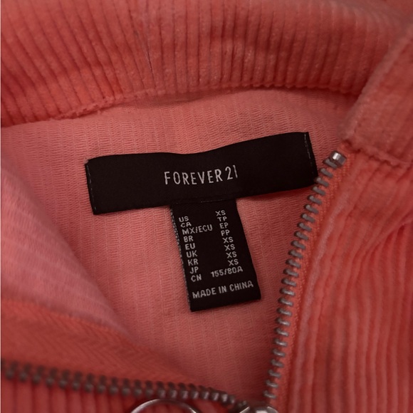 Forever 21 Women’s Orange Corduroy Jacket - Picture 2 of 2